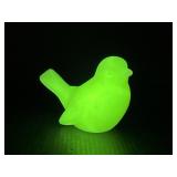 Fenton Custard Glass Bird