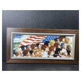 Norman Rockwells America Framed Porcelain Art