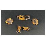 Vintage Brooch & Earrings Set