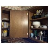 Contents of upper kitchen cabinets marked 772