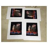 Four Abraham Lincoln presidential museum posters