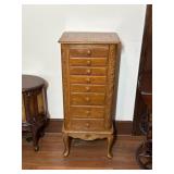 Powell Wooden Jewelry Armoire with Mirror
