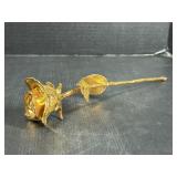Metal Dipped Rose decor