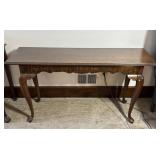 Queen Anne Wooden Console Table