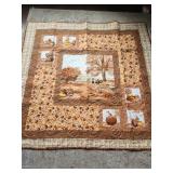 Handmade Fall and Pumpkin Quilt