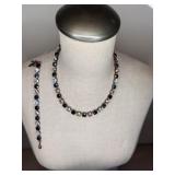 Midnight Elegance Necklatce and Bracelet Set