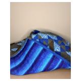 Handmade Blue Mosaic Quilt