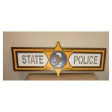 Illinois State Police Metal Art Sign