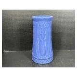 Tall Blue Stoneware Vase