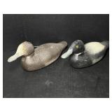 2 Vintage Painted Duck Decoys