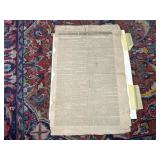1831 Illinois Intelligencer Vandallia Paper