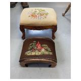 2 Antique Footstools