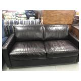 Leather Hide A Bed Love Seat