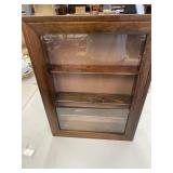 24" x 18"  locked Wooden Shadow Box  3 shelves
