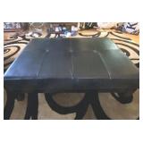 Full size Leather Ottoman