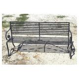 Black outdoor Metal couch
