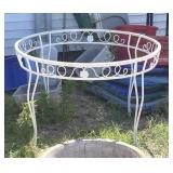 Large Outdoor round iron table