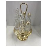 Vintage 6 bottle Cruet Set