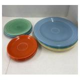 Assorted Fiesta Ware dishes