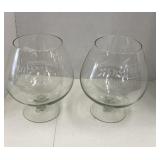 Old Forrester Large Fish bowl Glasses