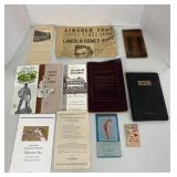 Vintage Lincoln pamphlets