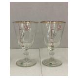 Gold Rimmed Irish Coffee Glasses