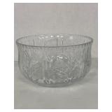 9 1/2" Etched Glass Bowl