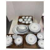 Noritake blue floral china