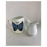 Butterfly Pitcher and Ironstone Pitcher