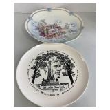 Floral Pattern and Abraham Lincoln Platters