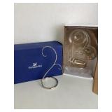 2 Swarovski Christmas Ornament Home Display