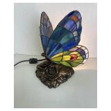 Vintage Lead Glass Butterfly Light