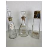 3 Glass Walkers Deluxe Bourbon Bottles
