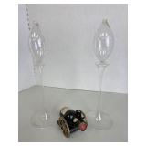 Long Stem Teardrop Glasses and Courvoisier Cannon