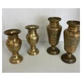 Ornate Brass Vases