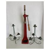 Vintage Bottle Topper and Candle Holders