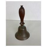 Small Vintage Brass School Bell