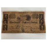 $1000 The Bank of United States Bank Note No. 8874