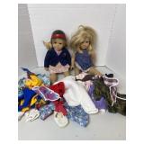 18" Dolls And Clothing
