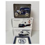 3 Die-Cast Banks, NIB,