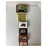 3 Die-Cast Banks, NIB,