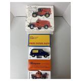 4 Die-Cast Trucks, NIB, 2 Banks