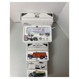 3 Die-Cast Banks, NIB, JC Whitney, Gulf, Prairie