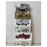 3 Die-Cast Trucks  1Bank, NIB,