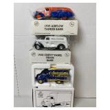 3 Die-Cast  Trucks 2 Banks, NIB,