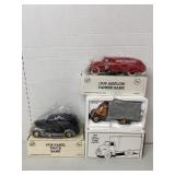 3 Die-Cast Trucks 2 Banks, NIB,