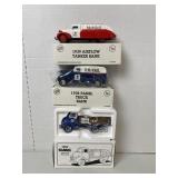 3 Die-Cast Trucks 2 Banks, NIB,