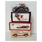 3 Die-Cast Banks, NIB,