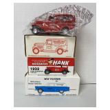 3 Die-Cast Banks, NIB,
