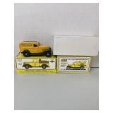 3 Die-Cast Banks, NIB, Montgomery Ward, Diest,
